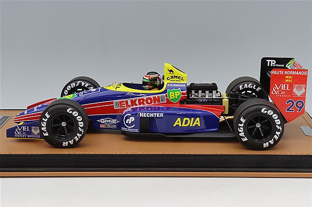 Tecnomodel TMD18-469A 1/18 Larrousse Lola LC88 Ford Cosworth DFZ 1988 Japanese GP F1 Debut Sixteenth Place #29 Aguri Suzuki with Driver Figure - image 2