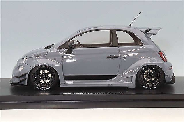 Top Speed TS0612 1/18 Abarth 595 LB-WORKS x Abas Works Gray - image 2