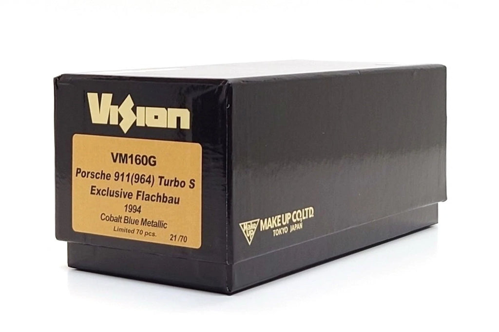 VISION VM160G Porsche 911 964 Turbo S Exclusive Flachbau 1994 Cobalt Blue Metallic - original box