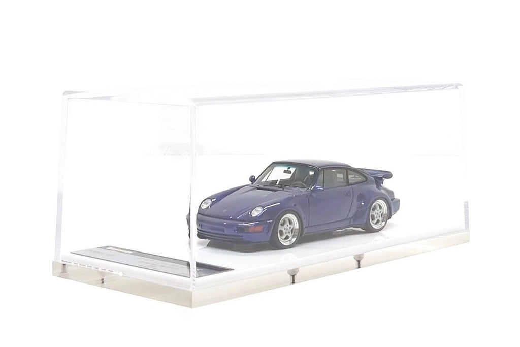 VISION VM160G Porsche 911 964 Turbo S Exclusive Flachbau 1994 Cobalt Blue Metallic - clear display case
