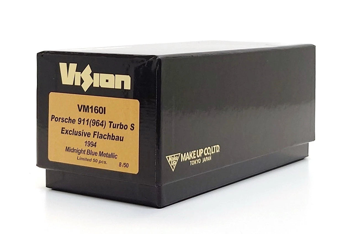 VISION VM160I Porsche 911 964 Turbo S Exclusive Flachbau 1994 Midnight Blue Metallic - original box