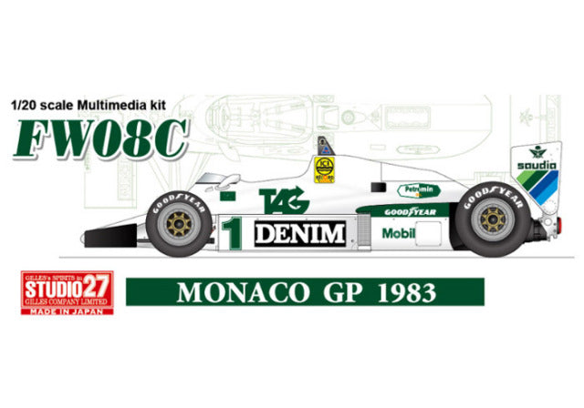 Studio27 FD20005 1/20 Williams FW08C Monaco GP 1983 Model Kit - image 1