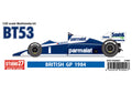 Studio27 FK20321 1/20 Brabham BT53 British GP 1984 Model Kit - image 1