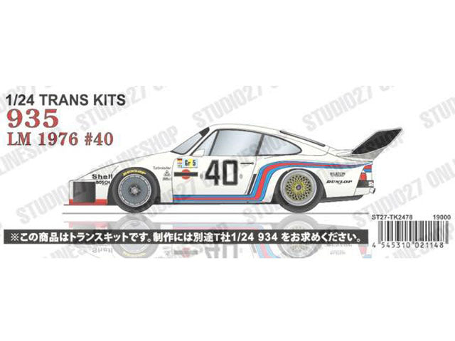 Studio27 TK2478 1/24 Porsche 935 Martini #40 Le Mans 1976 Conversion Model Parts - image 1