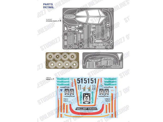 Studio27 TK2479 1/24 Porsche 935 Kremer #51 Zolder 1977 Conversion Model Parts - image 5