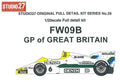 Studio27 DX2029 1/20 Williams FW09B British GP 1984 unassembled kit box artwork