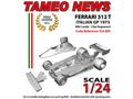 Tameo TLK005 1/24 Ferrari 312T Italian GP 1975 Niki Lauda - Clay Regazzoni Metal Model Kit - image 1