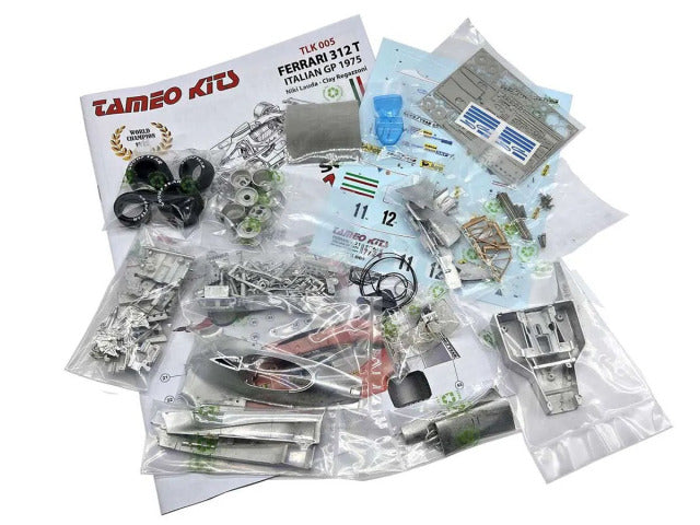 Tameo TLK005 1/24 Ferrari 312T Italian GP 1975 Niki Lauda - Clay Regazzoni Metal Model Kit - image 2