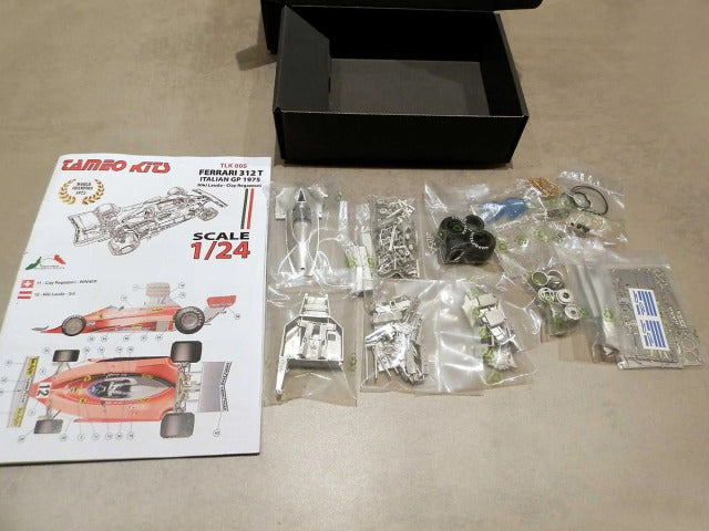 Tameo TLK005 1/24 Ferrari 312T Italian GP 1975 Niki Lauda - Clay Regazzoni Metal Model Kit - image 4