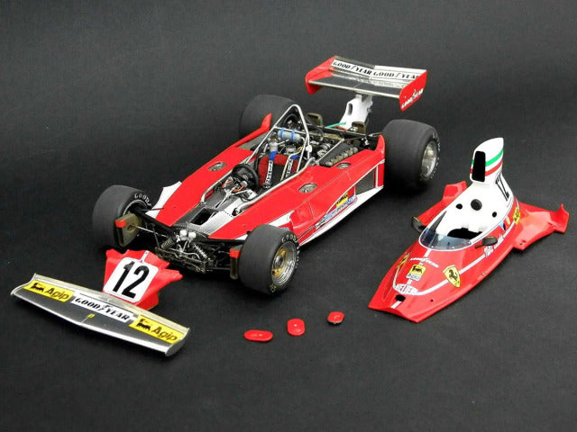 Tameo TLK005 1/24 Ferrari 312T Italian GP 1975 Niki Lauda - Clay Regazzoni Metal Model Kit - image 6