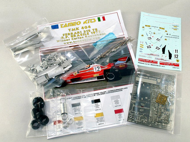 Tameo TMK404 1/43 Ferrari 312T2 Brazilian GP 1977 N.Lauda /C.Reutemann Metal Model Kit - image 2