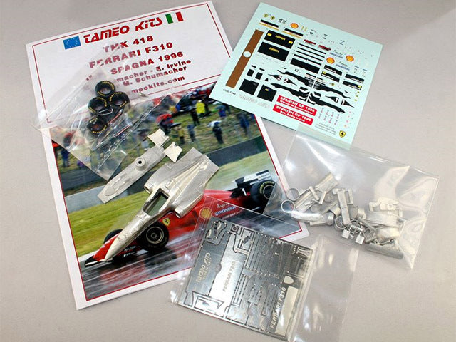 Tameo TMK418 1/43 Ferrari F310 Spanish GP 1996 M.Schumacher /E.Irvine Metal Model Kit - image 3