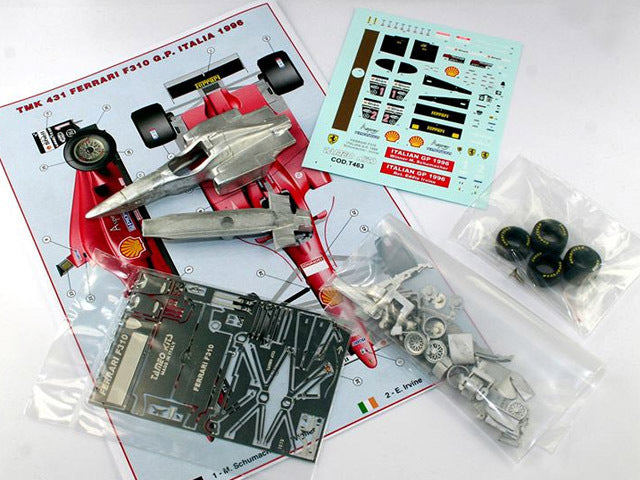 Tameo TMK431 1/43 Ferrari F310 Italian GP 1996 Schumacher /Irvine Metal Model Kit - image 2