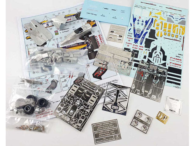 Tameo TMK438 1/43 Williams Honda FW11B British GP 1987 N.Mansell (Winner) / N.Piquet Metal Model Kit - image 2