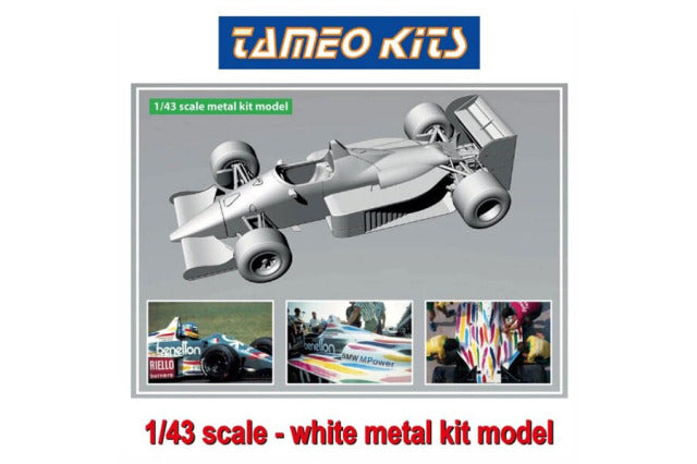 Tameo TMK445 1/43 Benetton B186 Mexican GP 1986 G.Berger / T.Fabi Metal Model Kit - image 5