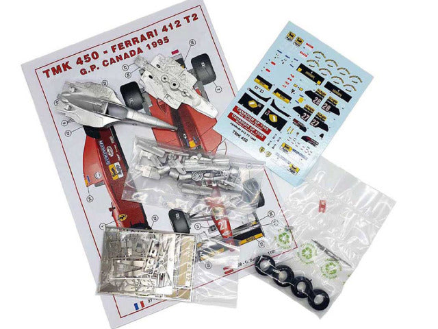 Tameo TMK450 1/43 Ferrari 412T2 Canadian GP 1995 J.Alesi (Winner) / G.Berger Metal Model Kit - image 2