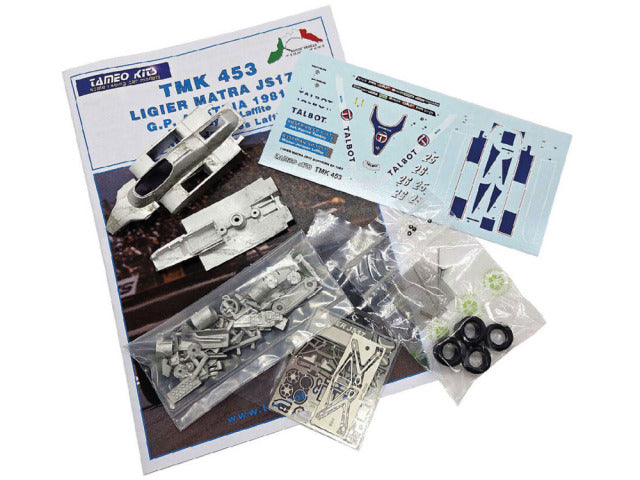 Tameo TMK453 1/43 Ligier Matra JS17 Austrian GP 1981 J.Laffite (Winner) - P.Tambay Metal Model Kit - image 2