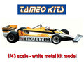 Tameo TMK454 1/43 Renault RE30 French GP 1981 A.Prost (Winner) - R.Arnoux Metal Model Kit - image 1