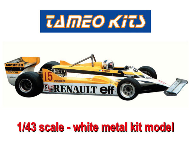 Tameo TMK454 1/43 Renault RE30 French GP 1981 A.Prost (Winner) - R.Arnoux Metal Model Kit - image 1