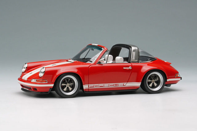 Make Up VISION VM135J 1/43 Singer 911 (964) Targa Red White Stripe Limited 120pcs - photo 1