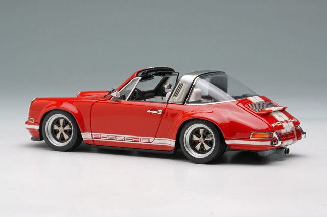 Make Up VISION VM135J 1/43 Singer 911 (964) Targa Red White Stripe Limited 120pcs - photo 3