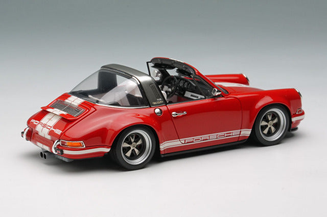 Make Up VISION VM135J 1/43 Singer 911 (964) Targa Red White Stripe Limited 120pcs - photo 4