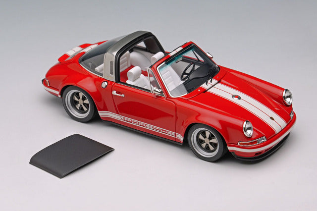Make Up VISION VM135J 1/43 Singer 911 (964) Targa Red White Stripe Limited 120pcs - photo 5
