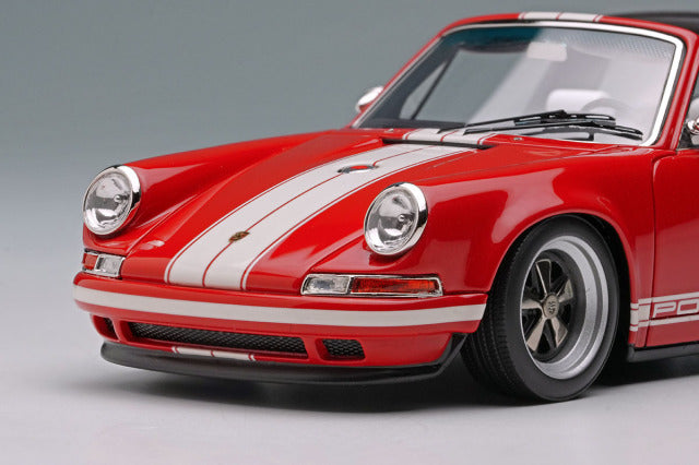 Make Up VISION VM135J 1/43 Singer 911 (964) Targa Red White Stripe Limited 120pcs - photo 8