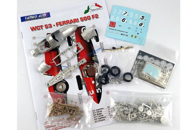 Tameo WCT53 1/43 Ferrari 500 F2 British GP A.Ascari World Champion 1953 Metal Model Kit - image 3