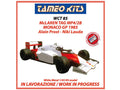Tameo WCT85 1/43 McLaren TAG Porsche MP4/2B Monaco GP 1985 A.Prost (Winner) - N.Lauda Metal Model Kit - image 1