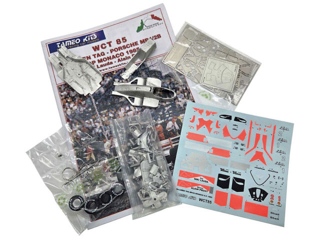 Tameo WCT85 1/43 McLaren TAG Porsche MP4/2B Monaco GP 1985 A.Prost (Winner) - N.Lauda Metal Model Kit - image 3