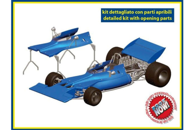 Tameo WCT71 1/43 Tyrrell Ford 003 Monaco GP 1971 Winner J.Stewart - F.Cevert Metal Model Kit - image 1