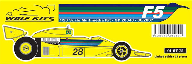 Wolf Models GP20040 1/20 Fittipaldi F5 Resin Model Kit - image 6