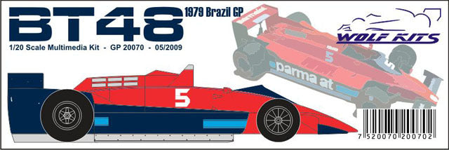 Wolf Models GP20070 1/20 Brabham BT48 1979 Brazilian GP Resin Model Kit - image 4