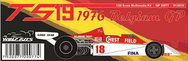 Wolf Models GP20077 1/20 Surtees TS19 1976 Belgian GP Resin Model Kit - image 6