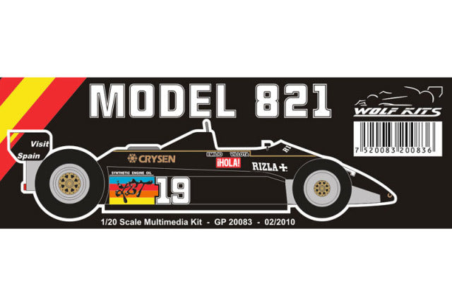 Wolf Models GP20082 1/20 March 821 1982 Emilio de Villota Resin Model Kit - image 5