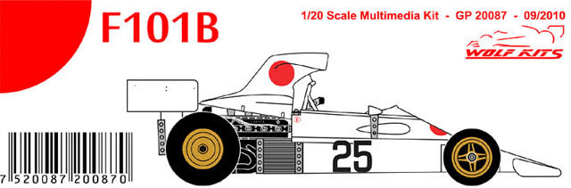 Wolf Models GP20087 1/20 Maki F101B H.Ganley 1974 Resin Model Kit - image 4