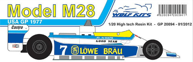 Wolf Models GP20094 1/20 McLaren M28 U.S.A.GP 1979 Resin Model Kit - image 6