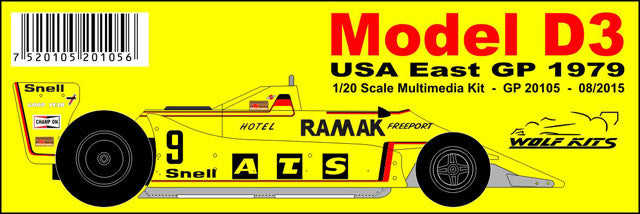 Wolf Models GP20105 1/20 ATS D3 USA East GP 1979 H.J.Stuck Resin Model Kit - image 5