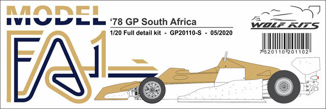 Wolf Models GP20110 1/20 Arrows Fa1 South African GP 1978 R.Patrese / R.Stommelen Resin Model Kit - image 8