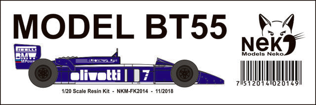 Neko Models FK2014 1/20 Brabham BT55 1986 Resin Model Kit - image 6