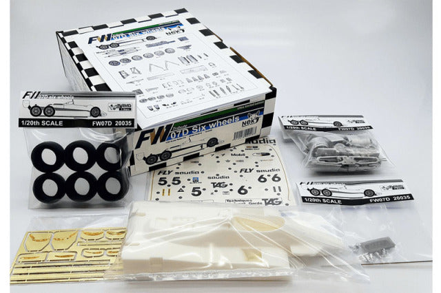 Neko Models FK2018 1/20 Williams FW07D Six wheels Resin Model Kit - image 4