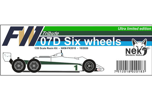 Neko Models FK2018 1/20 Williams FW07D Six wheels Resin Model Kit - image 5