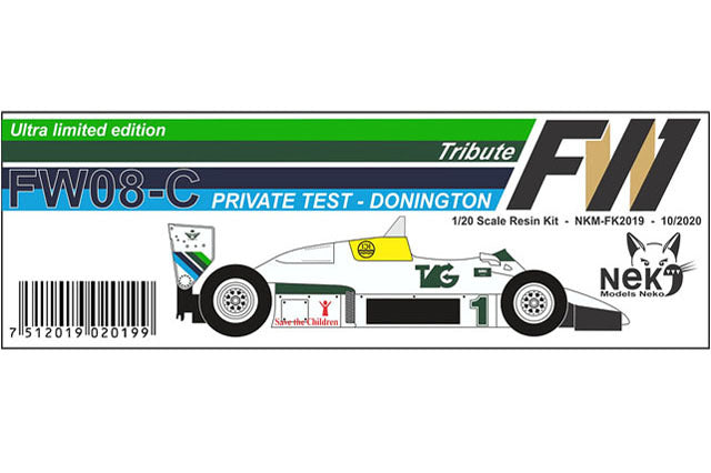 Neko Models FK2019 1/20 Williams FW08C Donington test Resin Model Kit - image 5