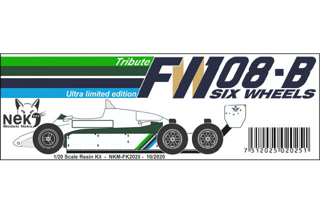 Neko Models FK2025 1/20 Williams FW08B Six wheels Resin Model Kit - image 4