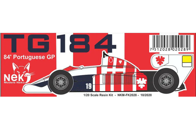 Neko Models FK2028 1/20 Toleman TG184 Portuguese GP 1984 Resin Model Kit - image 1