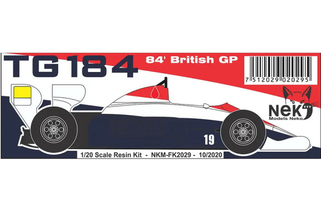 Neko Models FK2029 1/20 Toleman TG184 British GP 1984 Resin Model Kit - image 1