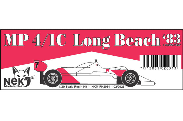 Neko Models FK2031 1/20 McLaren MP4/1C Long Beach 1983 / Senna Test Resin Model Kit - image 2