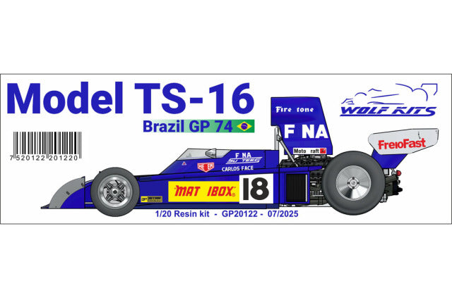 Wolf Models GP20122 1/20 Surtees TS-16 Brazilian GP 1974 Resin Model Kit - image 8