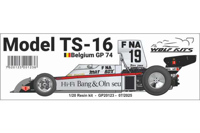Wolf Models GP20123 1/20 Surtees TS-16 Belgian GP 1974 Resin Model Kit - image 9